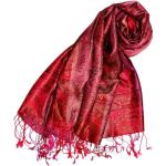Stole eleganti rosse di pelliccia paisley per Donna Lorenzo Cana 