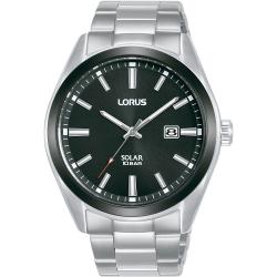 Lorus Watches Rx335ax9 Sports Solar 3 Hands Watch Argento