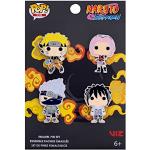 Loungefly POP 4 Pack PIN SET: NARUTO - Naruto - TEAM 7 - Naruto Spille Smaltate - Spilla Da Collezione Carina - Per Gli Zaini & Borse - Idea Regalo - Merchandising Ufficiale - Anime Fans