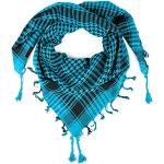 LOVARZI Kefiah Shemagh Foulard per uomo Blu turchese - sciarpa palestinese uomo donna tutte le età - Sciarpe per i ragazzi
