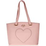 Shopping bags eleganti rosa di tessuto sintetico per Donna Moschino Love Moschino 