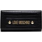 Portamonete neri in poliuretano Moschino Love Moschino 
