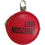 Portafogli rossi di tessuto sintetico con cerniera per Donna Moschino Love Moschino 
