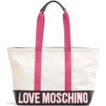 Shopper avorio in similpelle per Donna Moschino Love Moschino 