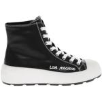 Sneakers larghezza E bianche numero 36 di gomma con stringhe platform per Donna Moschino Love Moschino 