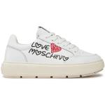 Sneakers larghezza E bianche numero 38 con tacco da 3 cm a 5 cm per Donna Moschino Love Moschino 