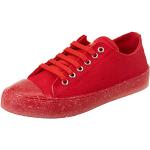 Sneakers stringate larghezza E casual rosse numero 35 di gomma con stringhe per Donna Moschino Love Moschino 