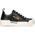 Sneakers larghezza A scontate nere numero 37 di gomma con stringhe platform per Donna Moschino Love Moschino 