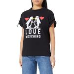 Bluse nere M a tema pinquino mezza manica per Donna Moschino Love Moschino 