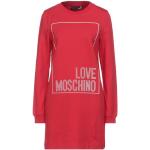 Abiti corti rossi S di cotone lunghi manica lunga per Donna Moschino Love Moschino 