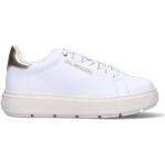 Sneakers larghezza E scontate eleganti bianche numero 40 con stringhe con tacco da 3 cm a 5 cm platform per Donna Moschino Love Moschino 