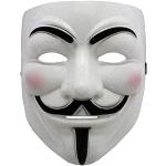 Lovelegis Maschera - Colore Bianco - Carnevale - Halloween - Donna - Uomo - V per Vendetta - Guy Fawkes - Film - Famoso - Anonymous - Idea regalo per natale e compleanno