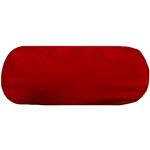 JK Home 20 x 80 cm colore: Rosso per dormire Cuscino cilindrico in cotone e lino 