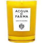 Candele profumate art déco gialle di vetro Acqua di Parma 