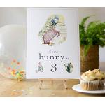 Luck and Luck Jemima Puddleduck Some Bunny is 3 Card Cavalletto Peter Rabbit 3° compleanno