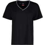 Magliette & T-shirt scontate nere L in poliestere sostenibili mezza manica con manica corta per Donna Luhta 