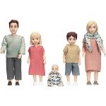 LUNDBY - Set di bambole etniche per bambini, per bambini dai 3 ai 1:18 ai 3 bambini - Mobili per bambole e accessori per bambole - Set per bambole in plastica per bambini