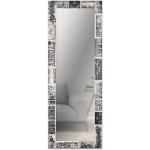 POZINO Specchio da parete ad arco da parete grande decorativo in metallo  nero, 110 x 59,9 cm, moderno specchio per casa, bagno, soggiorno e ingresso