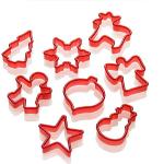 Stampi natalizi rossi di plastica Lurch 