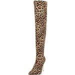 Scarpe invernali larghezza A numero 38 leopardate per Donna 