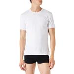 T-shirt tecniche bianche S di cotone traspiranti a girocollo per Uomo Lovable 