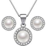 Orecchini bianchi in argento con perle per Donna 