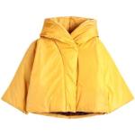 Piumini scontati gialli XL di nylon tinta unita con cappuccio per Donna Save The Duck 