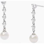 Orecchini bianchi in argento con perle per Donna 