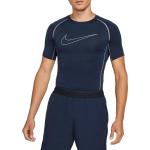 T-shirt azzurre S da fitness per Uomo Nike Pro 