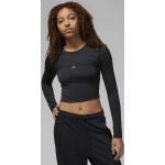 Magliette & T-shirt asimmetriche nere manica lunga per Donna Nike Jordan 2 
