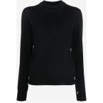 Maglie nere XS di lana con frange a girocollo manica lunga con girocollo per Donna Maison Margiela 