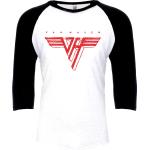 Maglia Maniche Lunghe di Van Halen - Red Logo - XS a M - Uomo - bianco/nero