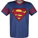 Maglia Sportiva di Superman - Logo - S a M - Uomo - blu scuro