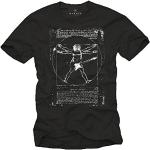 Magliette & T-shirt Regular Fit nere XL per Uomo Makaya Leonardo Da Vinci 