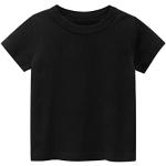T-shirt manica corta casual nere 12 mesi mezza manica 1 pezzo per bambini Generic 