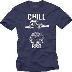 Maglietta Chill Bro - T-Shirt Swag Uomo Bradipo Bl