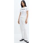 Magliette & T-shirt bianche S di cotone mezza manica con manica corta per Donna Mango Gremlins 