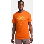 T-shirt arancioni M da running per Uomo Nike 