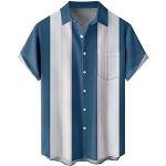 Magliette & T-shirt Regular Fit eleganti XXL taglie comode a quadri con pietre per cerimonia mezza manica per Uomo 