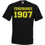 Maglietta da uomo, modello Fenerbahce Istanbul, molti Colori, taglia S - 5XL giallo/nero XL