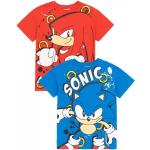 T-shirt manica corta multicolore 11 anni di cotone mezza manica per bambini Sonic The Hedgehog 