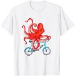 Maglie bianche S da ciclismo per Uomo Octopus 