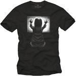 Maglietta Movie - T-Shirt da Uomo Poltergeist Nera