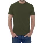 Maglietta T-Shirt Uomo - 100% Cotone - 150 Grammi - JHK MOD. TSRA 150 (44-46 M EU Uomo, Verde Militare)