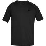 T-shirt tecniche nere 3 XL taglie comode in poliestere mezza manica per Uomo Under Armour 