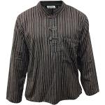 Magliette & T-shirt casual marrone scuro M di cotone manica lunga con manica lunga per Uomo Shopoholic fashion 