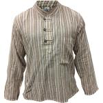 Magliette & T-shirt casual grigie S a righe manica lunga con manica lunga per Uomo Shopoholic fashion 