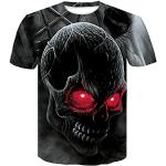 Magliette & T-shirt punk nere XL con teschio per Uomo 