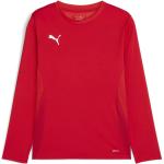 T-shirt manica lunga rosse 5 anni manica lunga per bambini Puma teamGOAL 