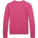 Maglie rosa 3 XL manica lunga con girocollo per Donna Ralph Lauren 